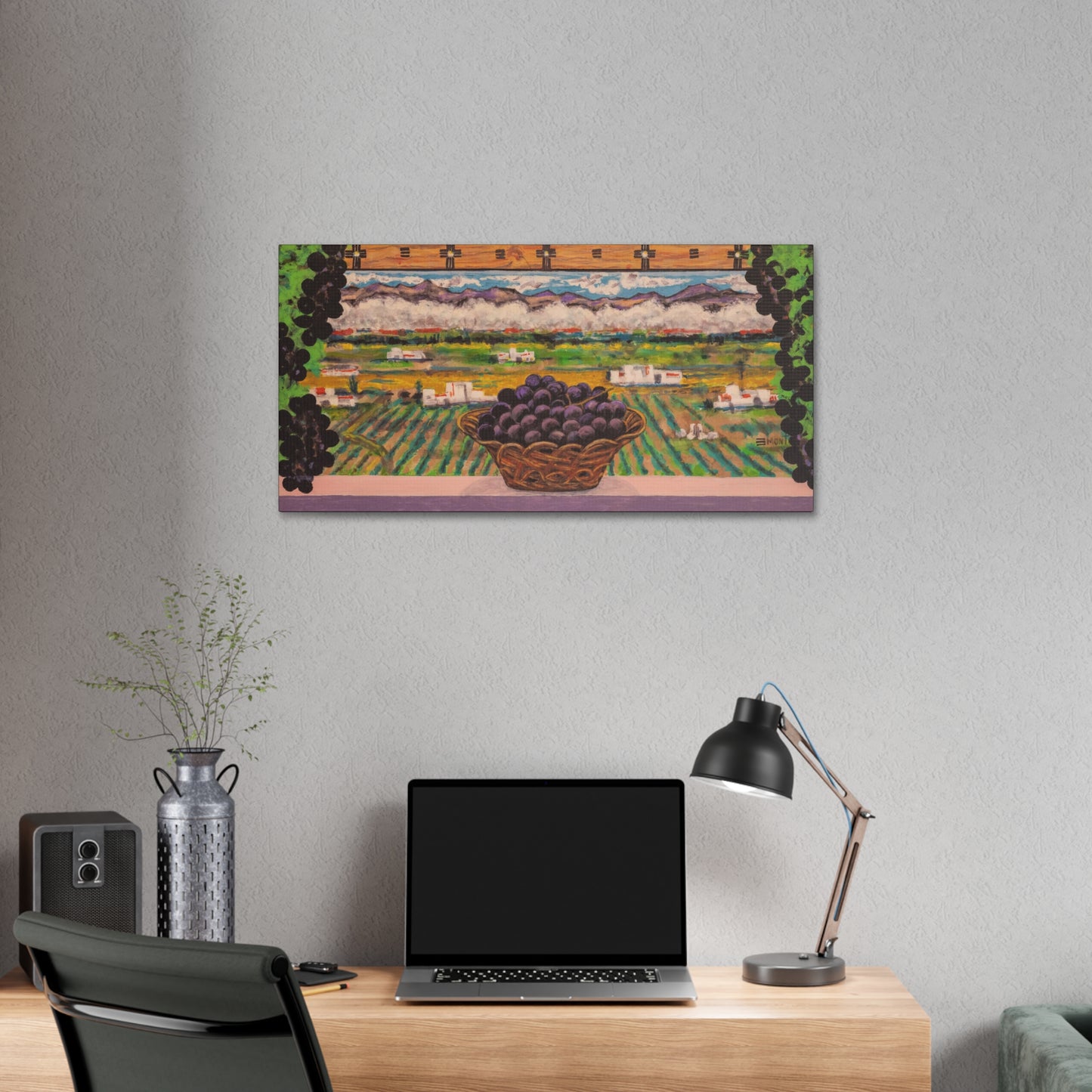 Grapes Landscape Art Print