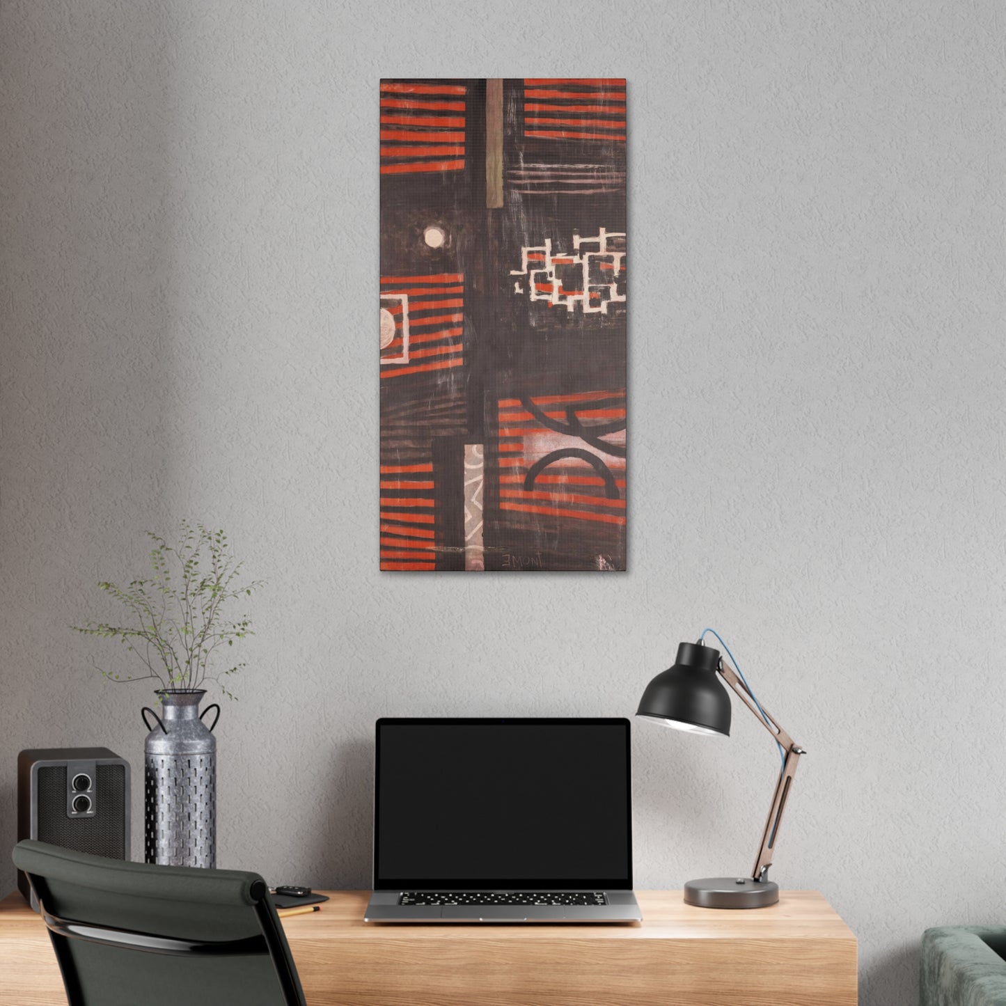 Red and Black Art Print