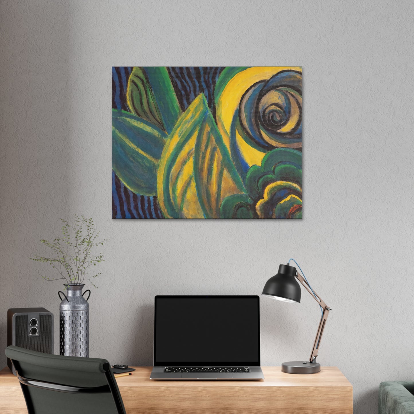 Green and Yellow Abstract