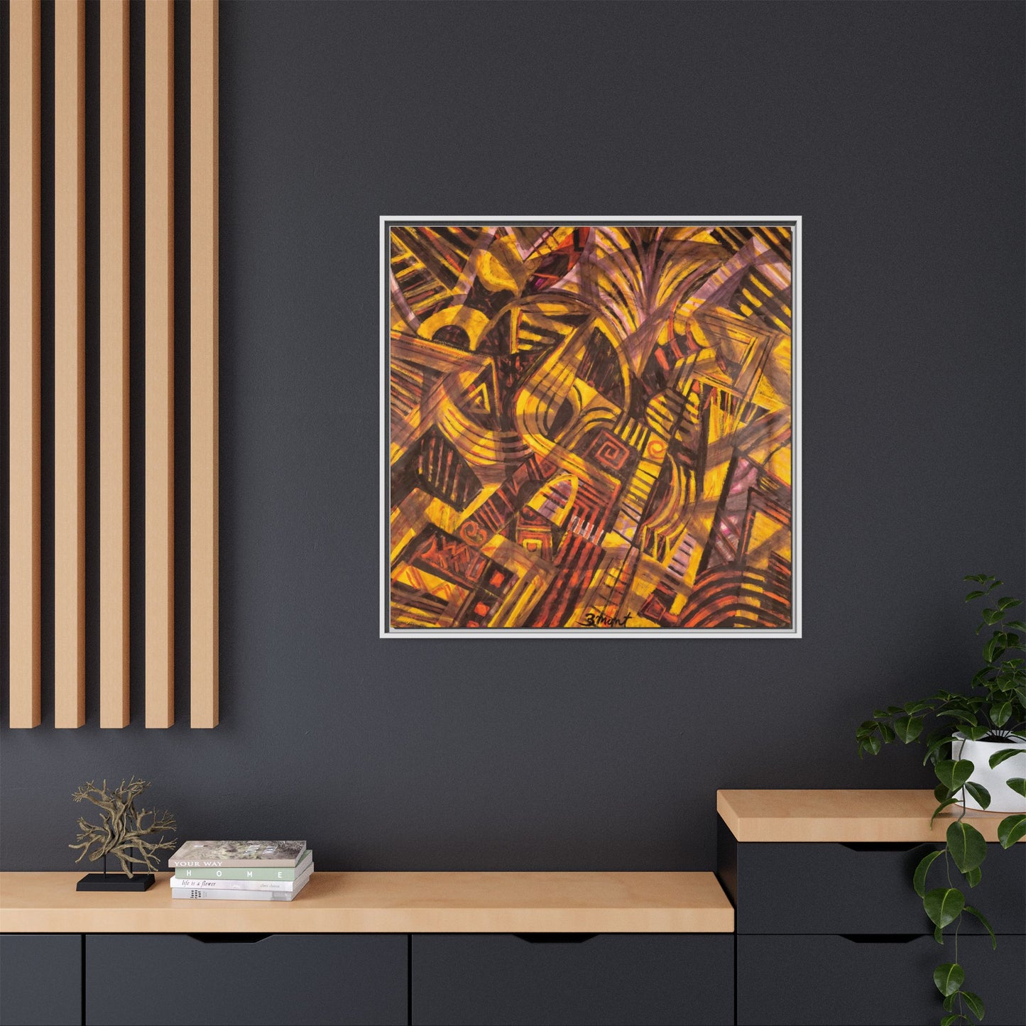 Bold Colorful Abstract Contemporary Art Print