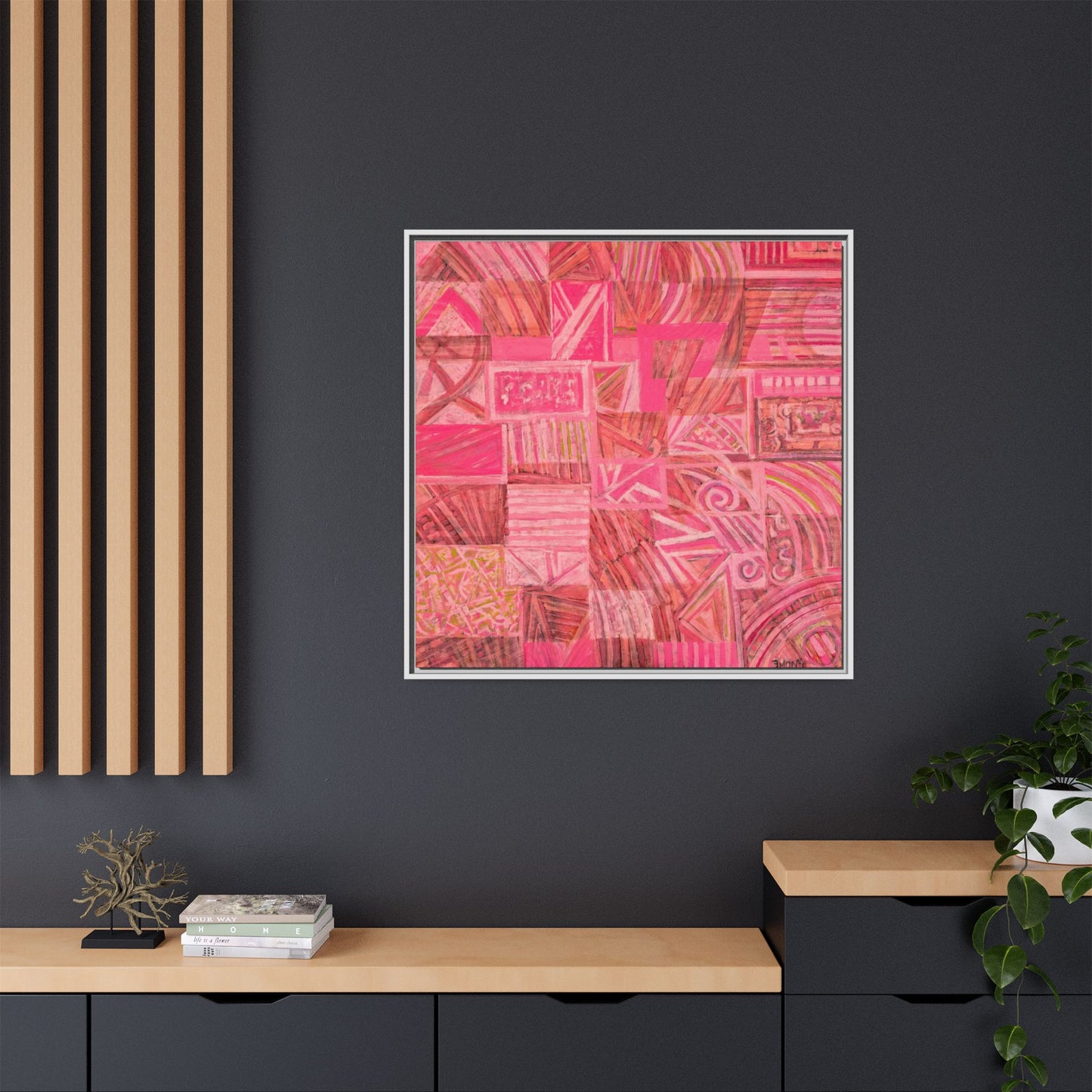 Large Abstract Print on Canvas