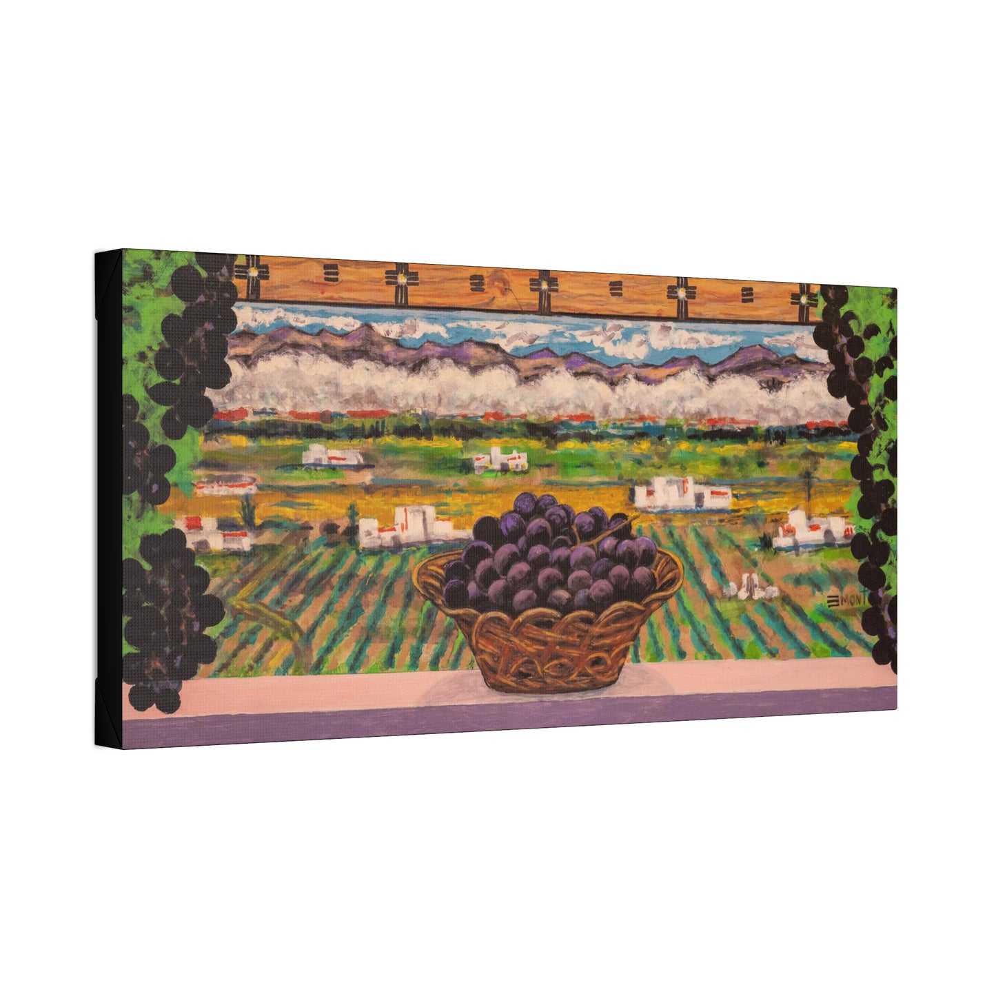 Grapes Landscape Art Print