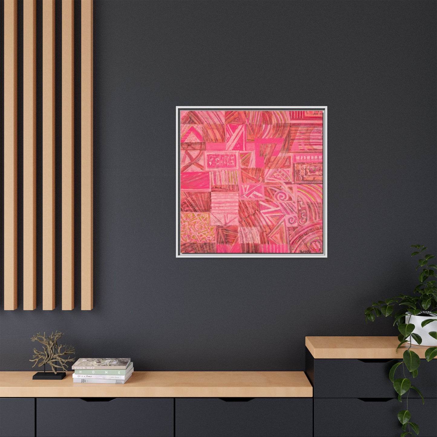 Large Abstract Print on Canvas