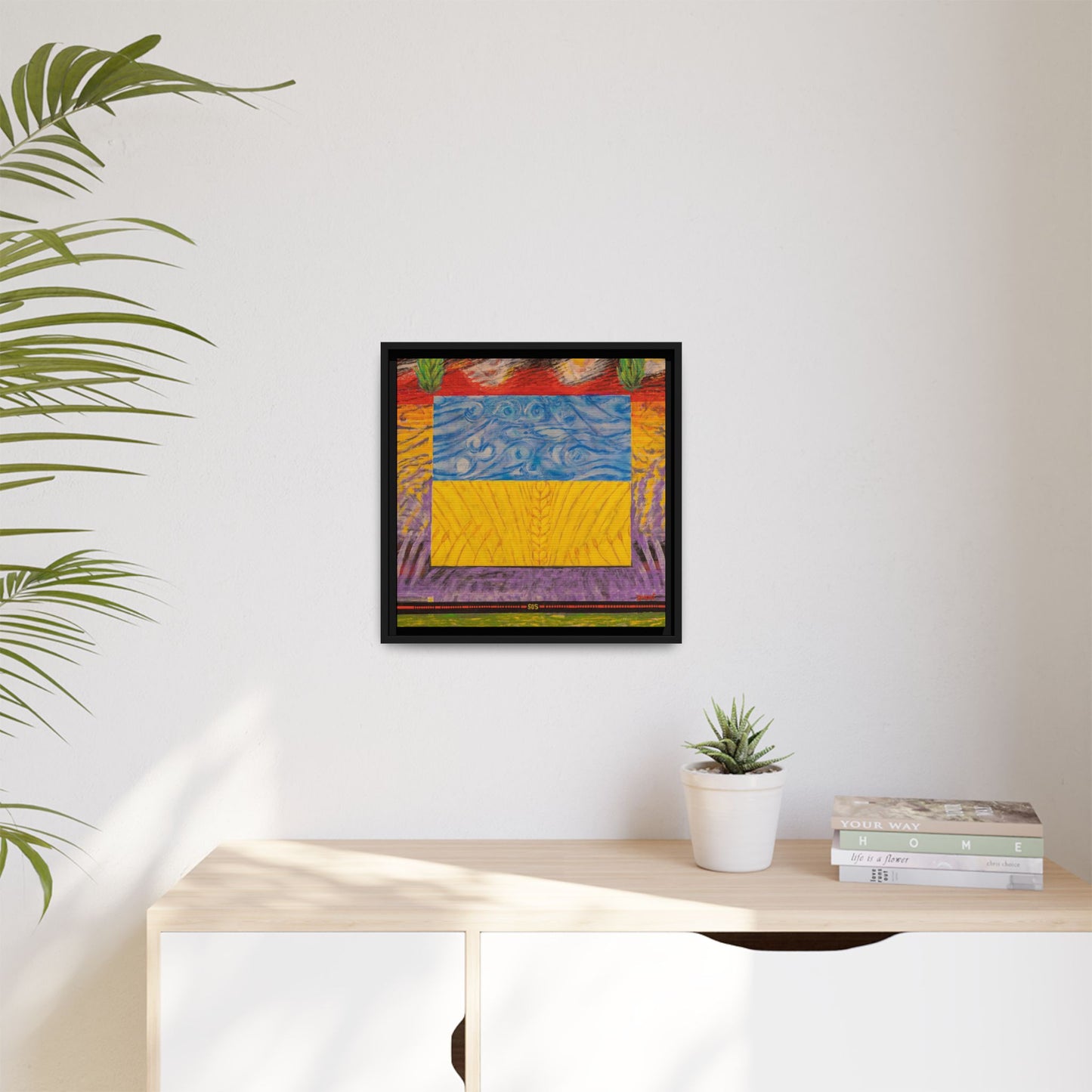 Blue and Yellow Art Print