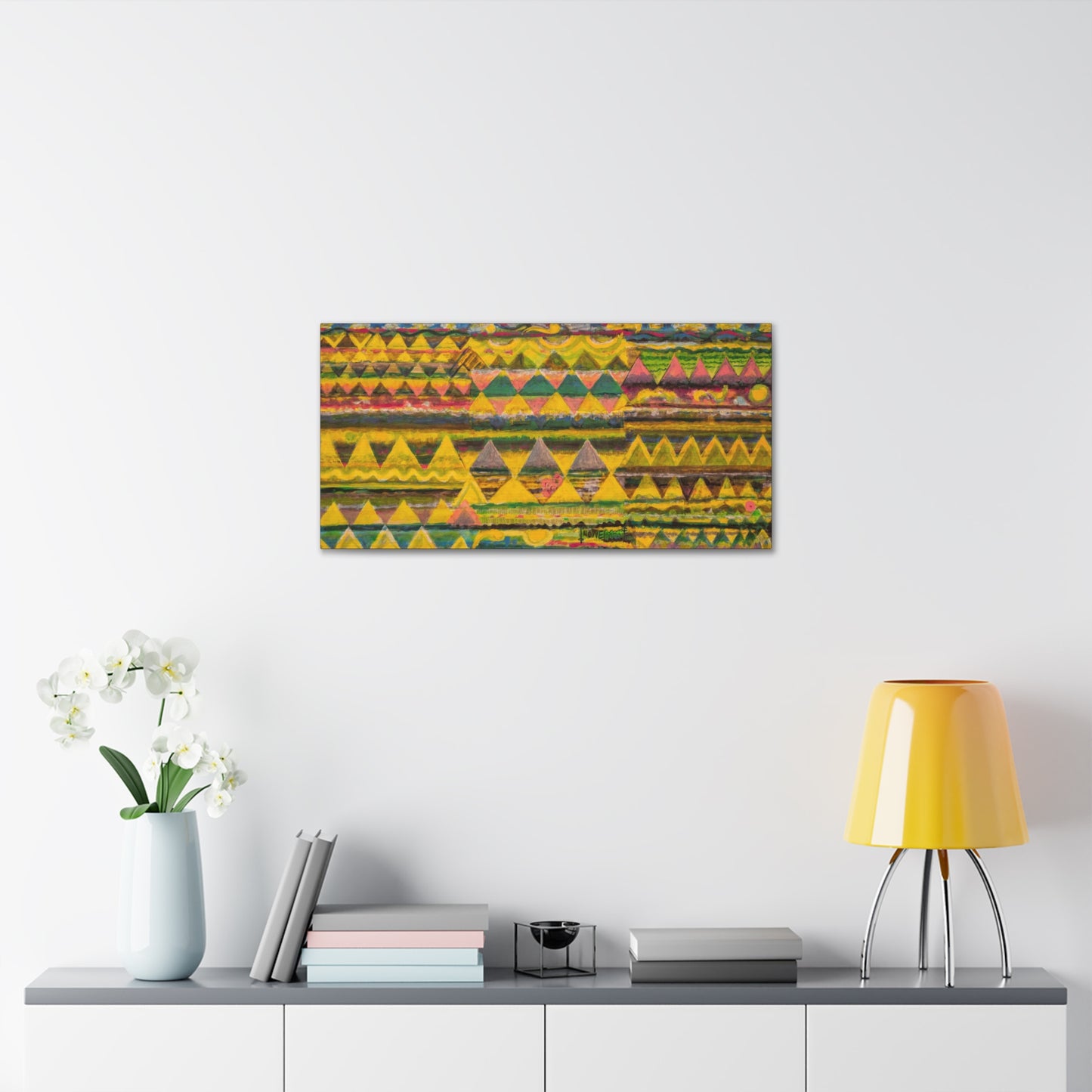 Colorful Horizontal Abstract Art Print