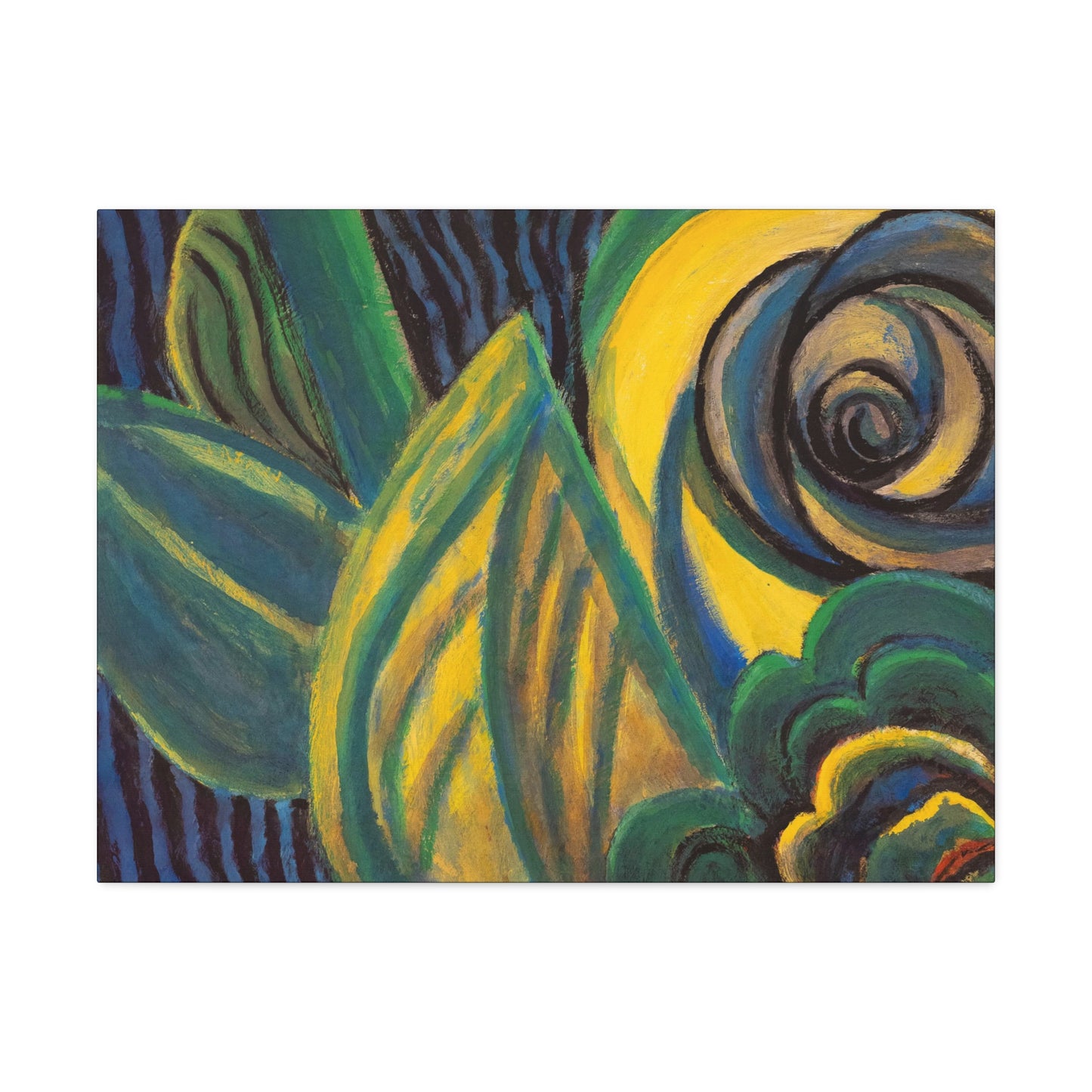 Green and Yellow Abstract