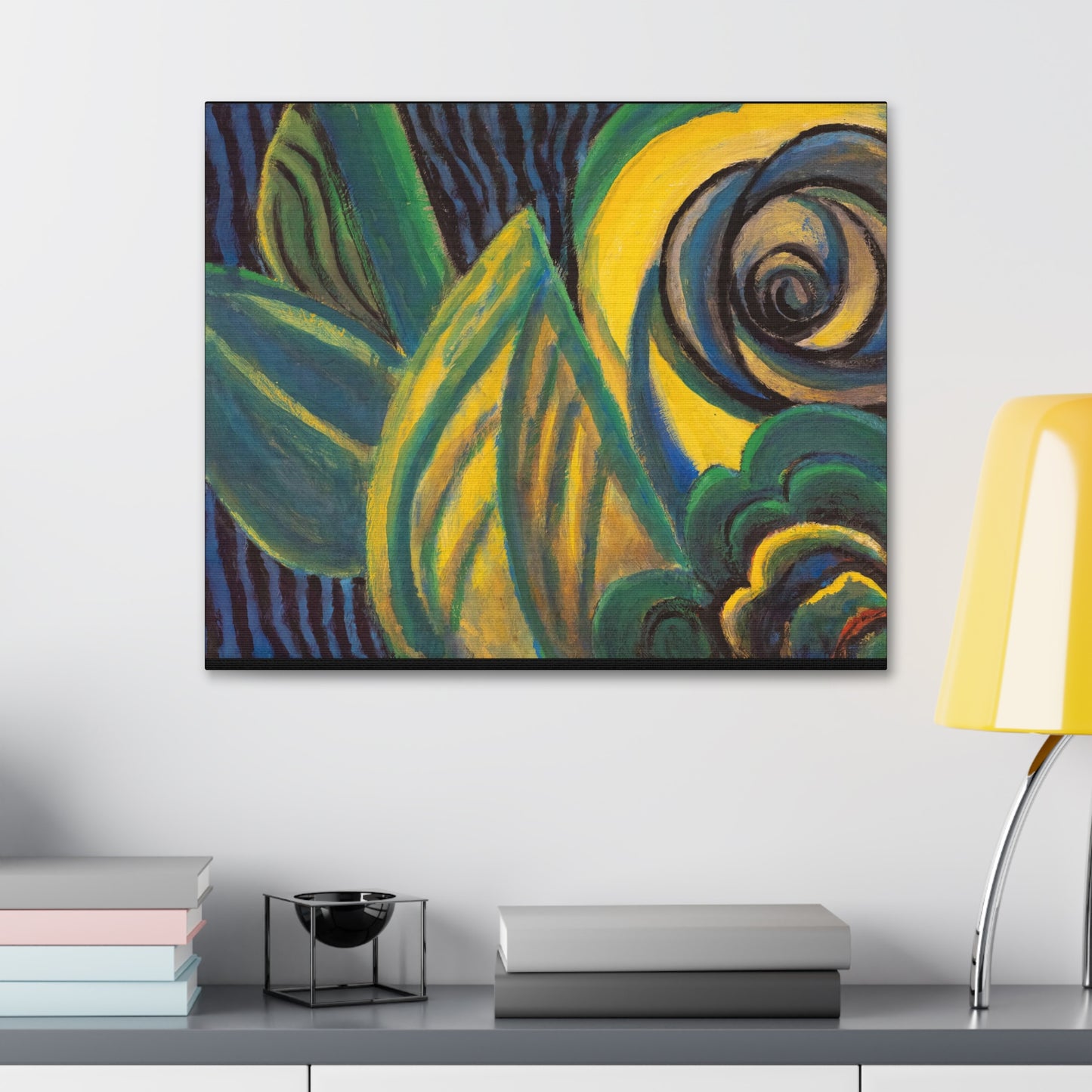 Green and Yellow Abstract