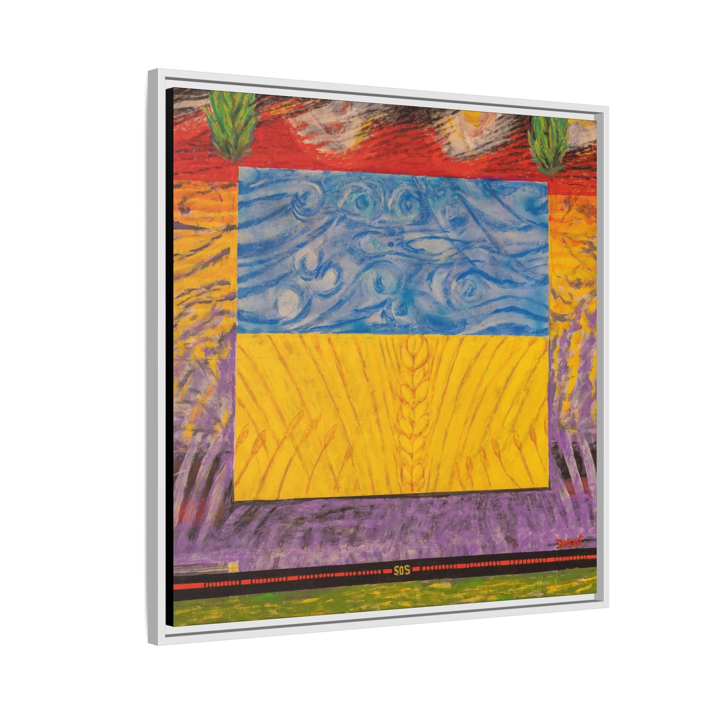 Blue and Yellow Art Print