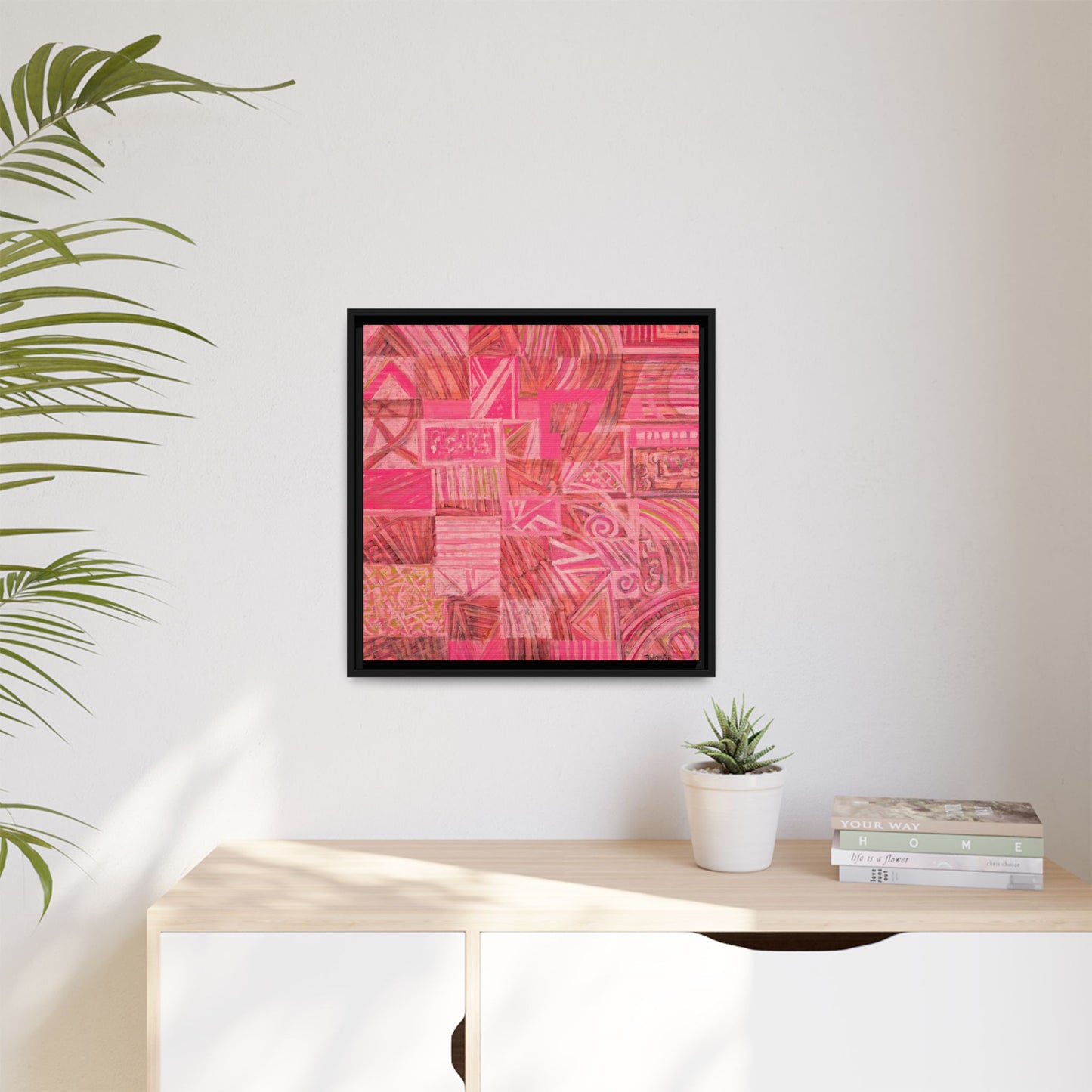 Large Abstract Print on Canvas