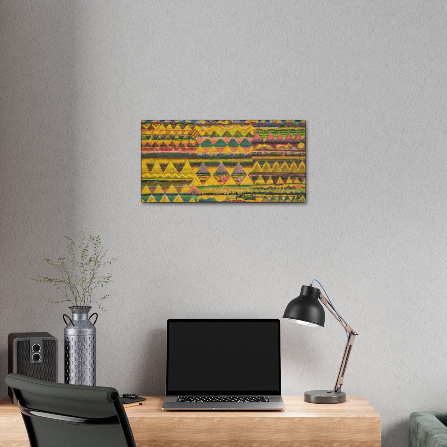 Colorful Horizontal Abstract Art Print