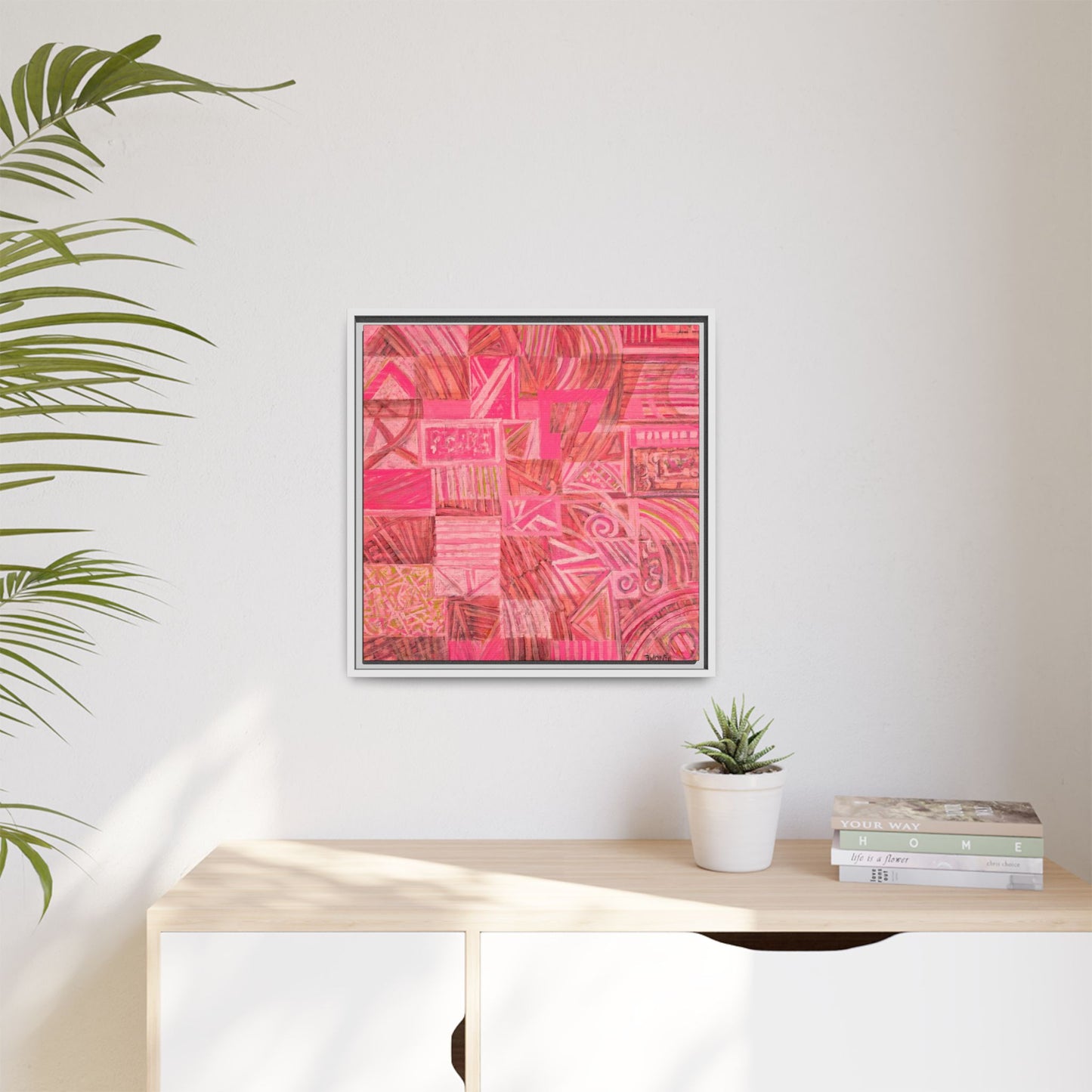Large Abstract Print on Canvas