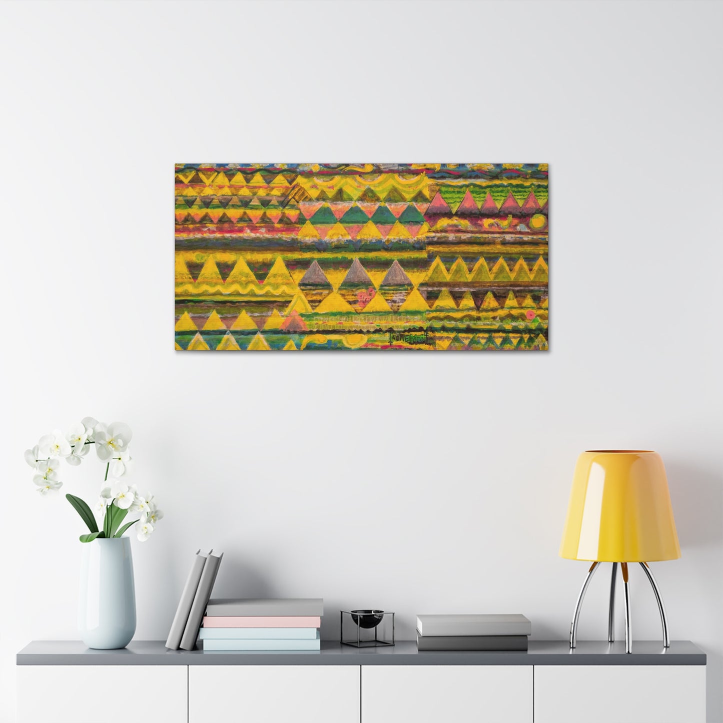 Colorful Horizontal Abstract Art Print