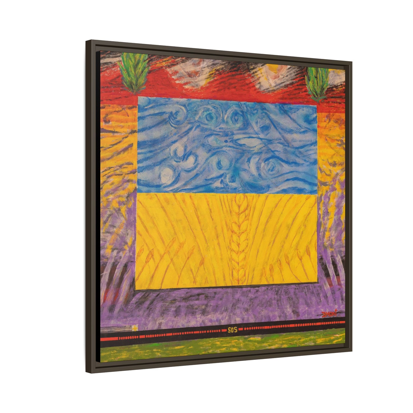 Blue and Yellow Art Print