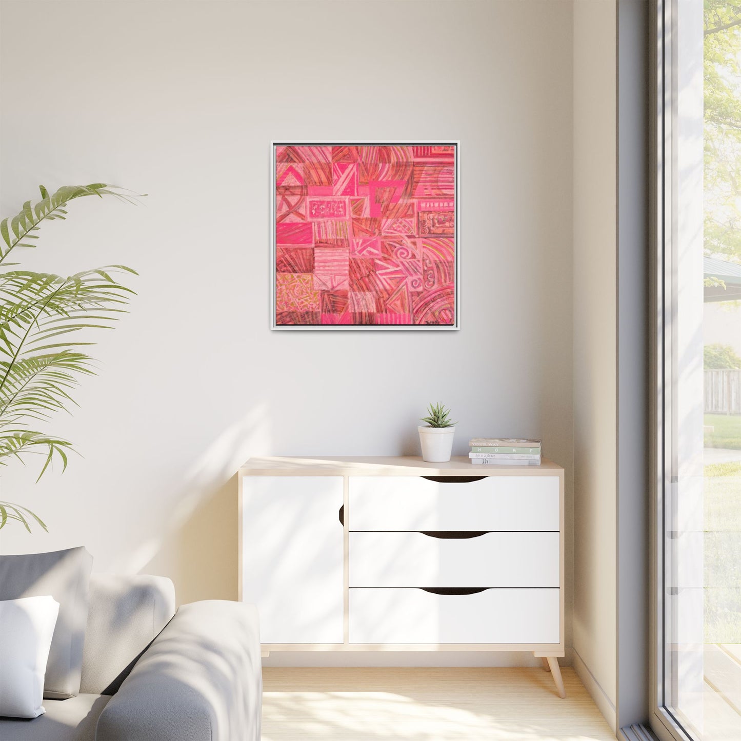 Large Abstract Print on Canvas