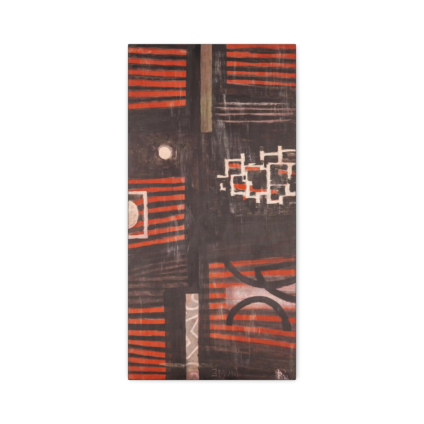 Red and Black Art Print