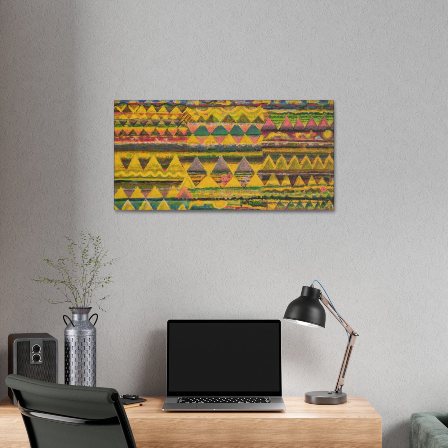 Colorful Horizontal Abstract Art Print