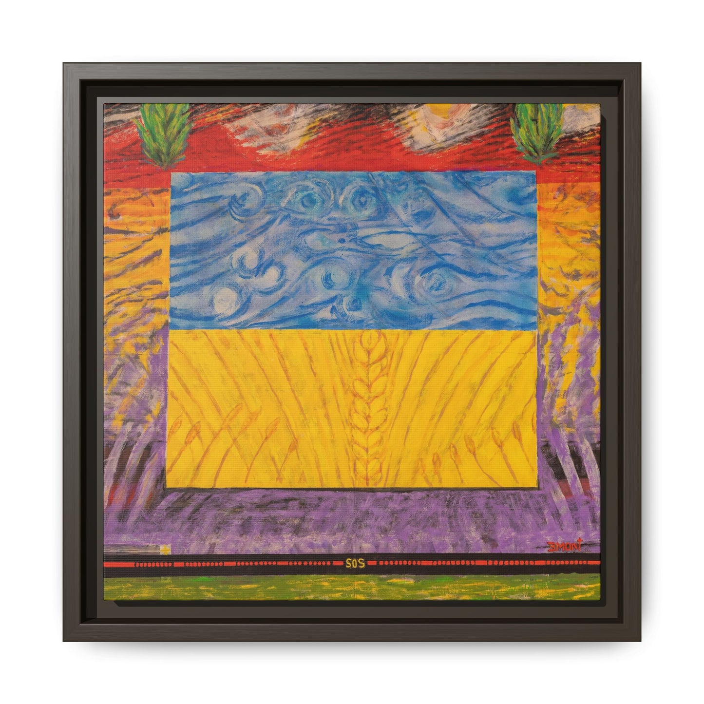 Blue and Yellow Art Print