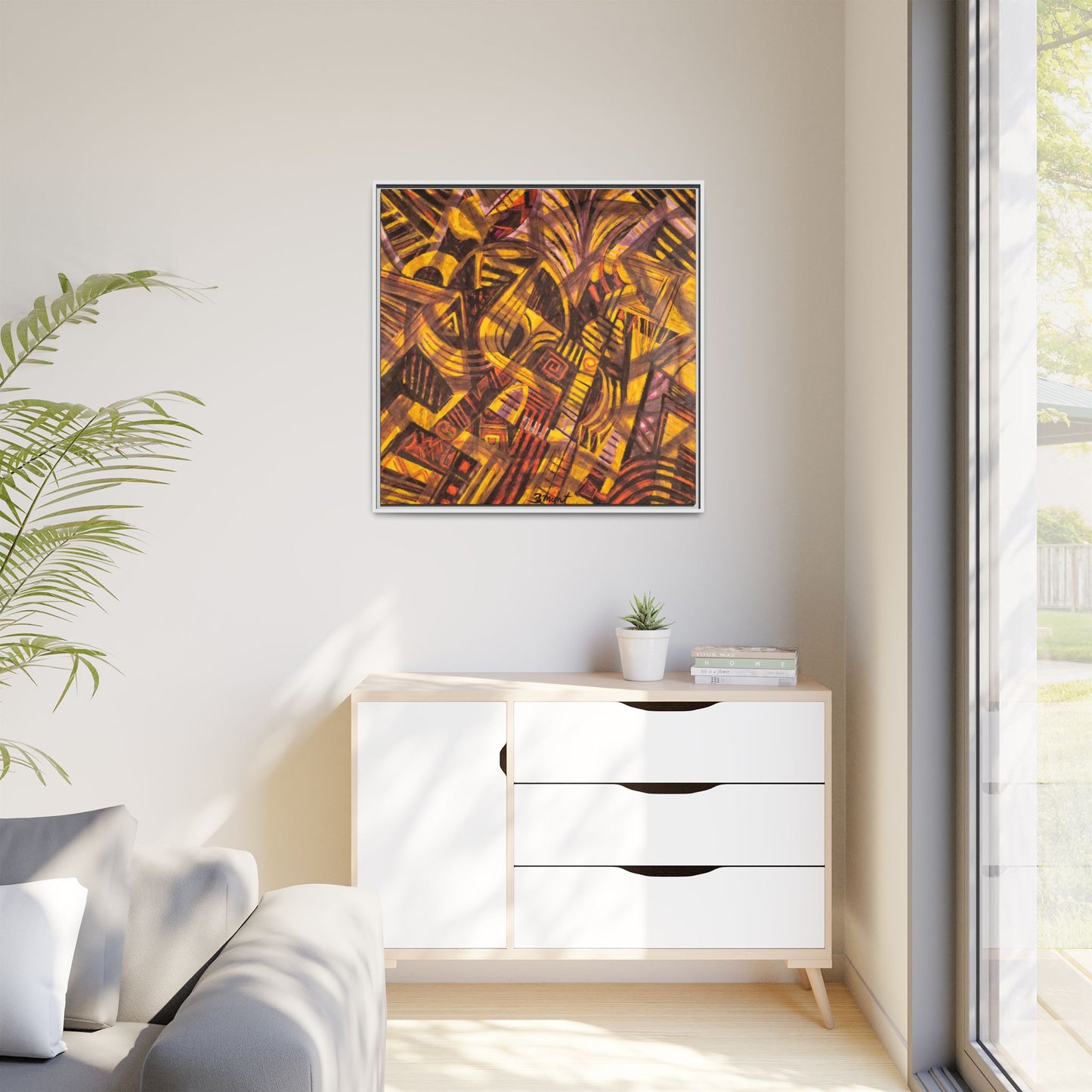 Bold Colorful Abstract Contemporary Art Print