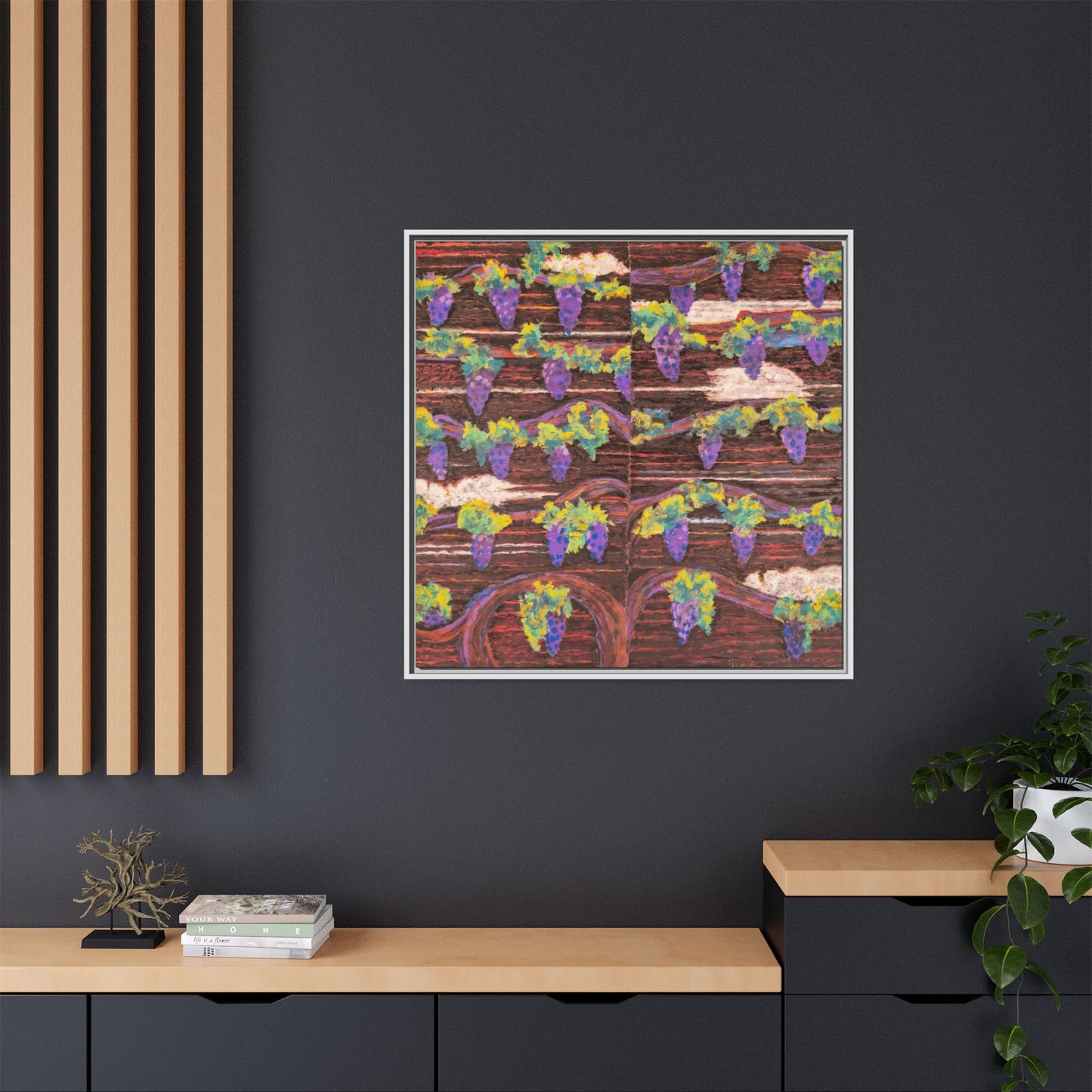 Wine Grapes Art Print