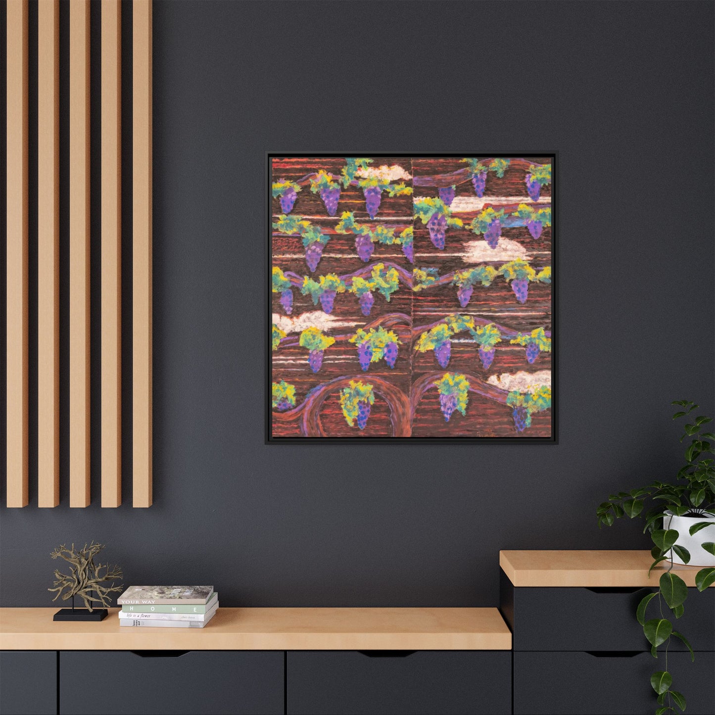 Wine Grapes Art Print