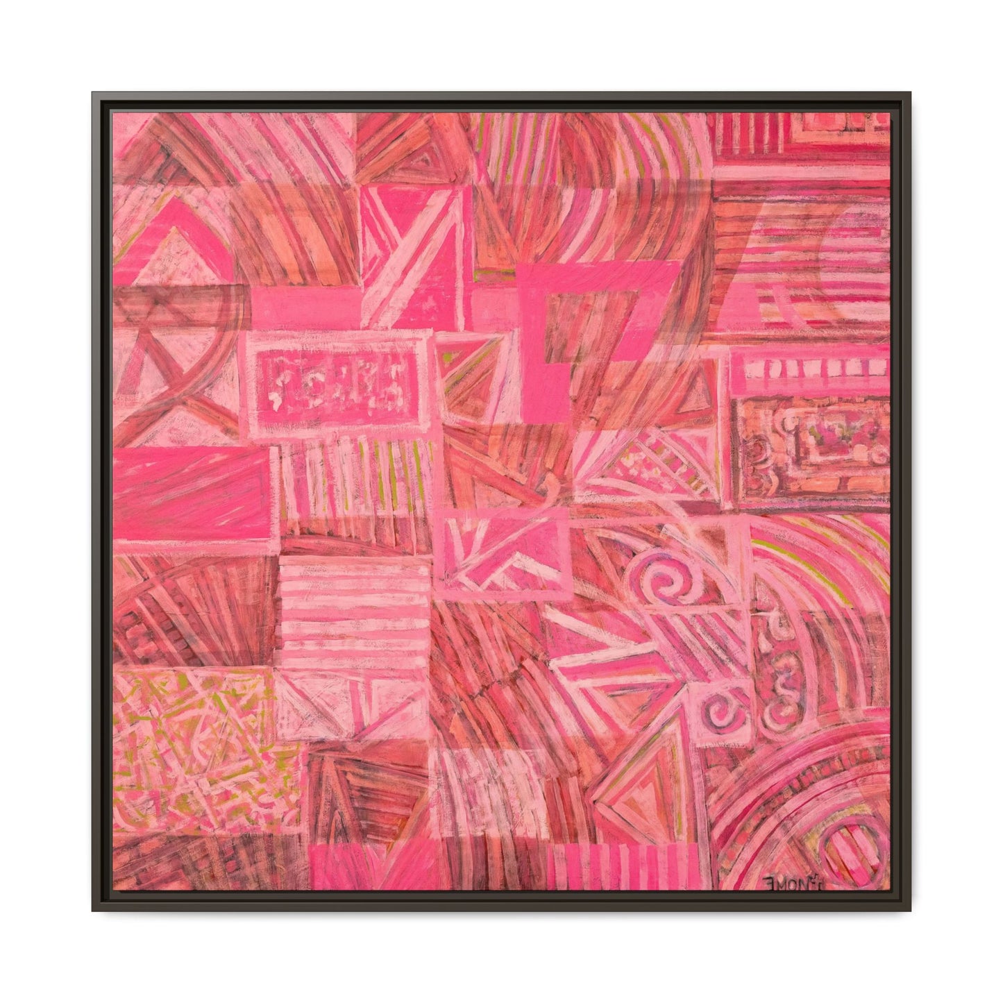 Large Abstract Print on Canvas