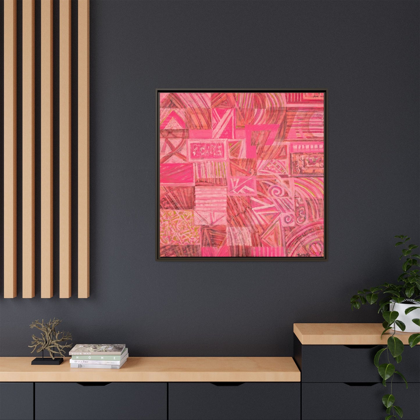 Large Abstract Print on Canvas