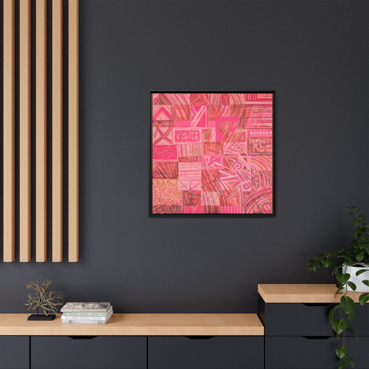 Large Abstract Print on Canvas