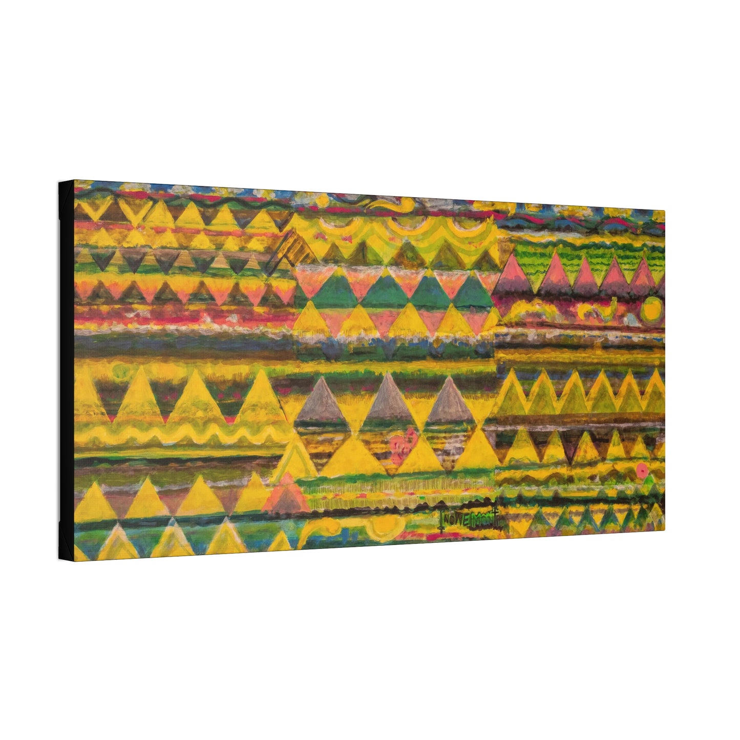 Colorful Horizontal Abstract Art Print