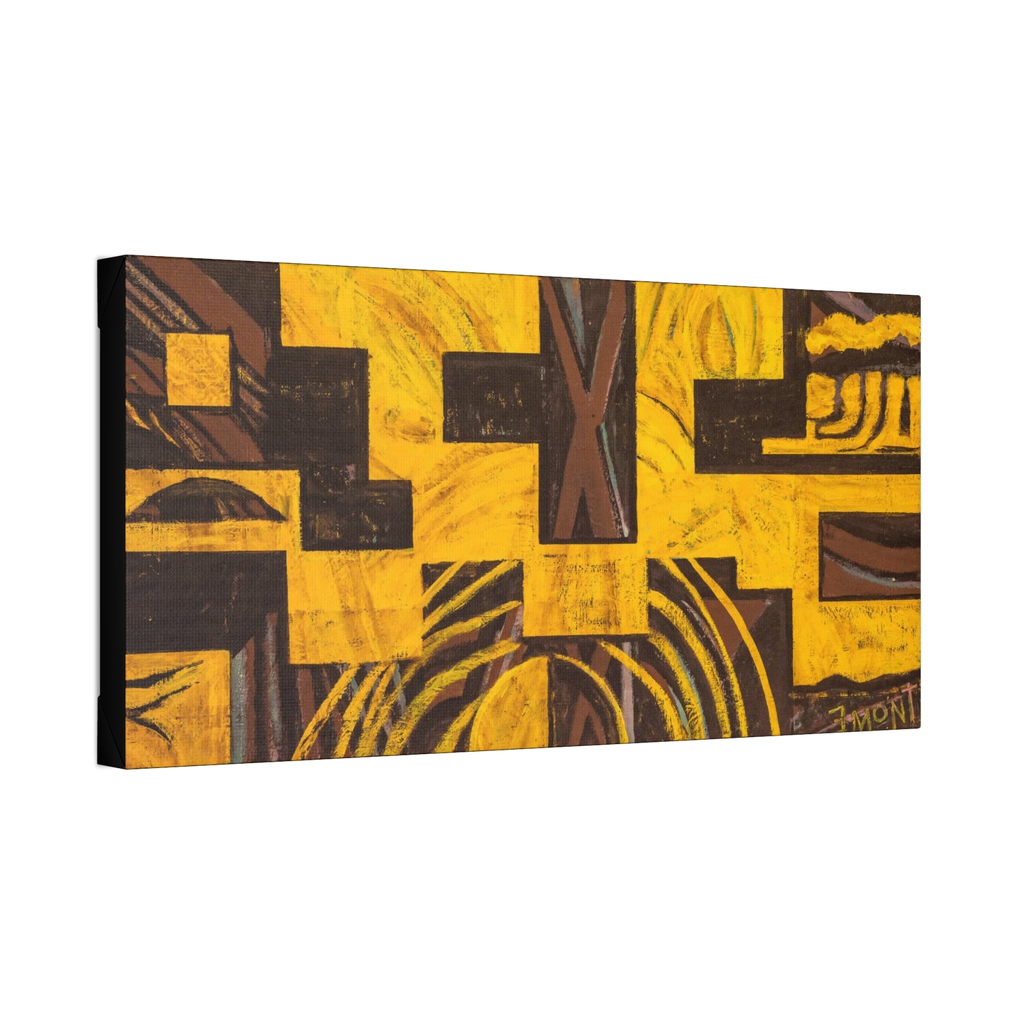 Yellow Abstract Print