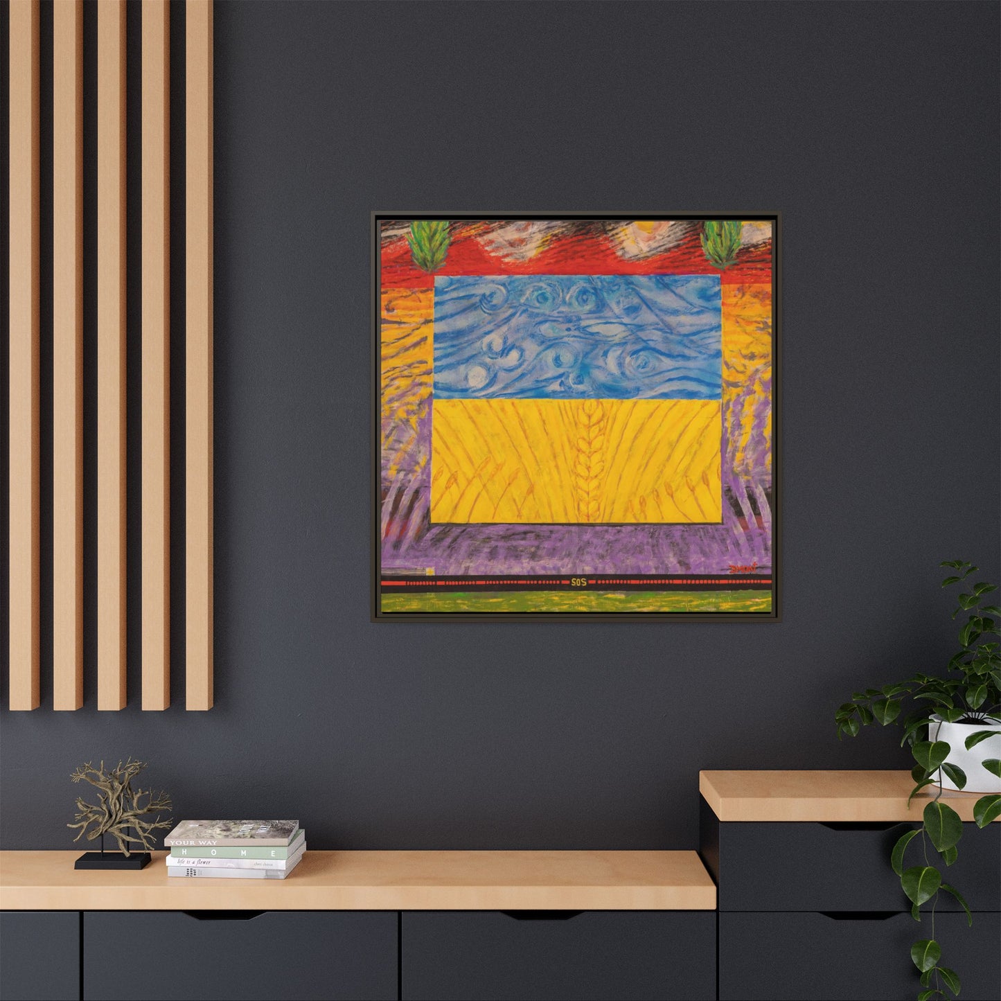 Blue and Yellow Art Print