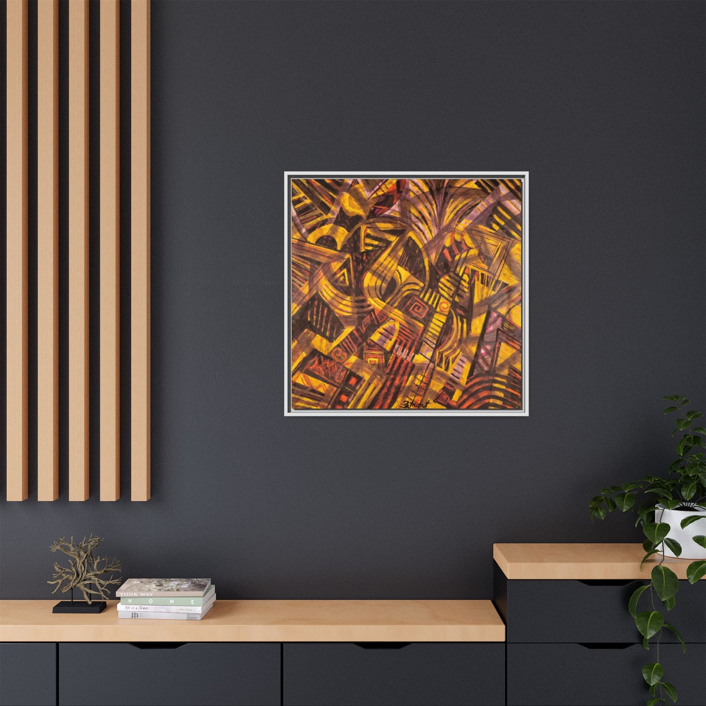 Bold Colorful Abstract Contemporary Art Print