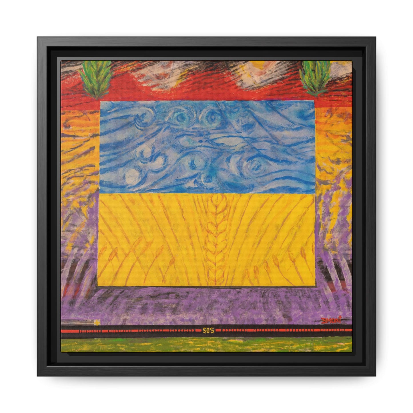 Blue and Yellow Art Print