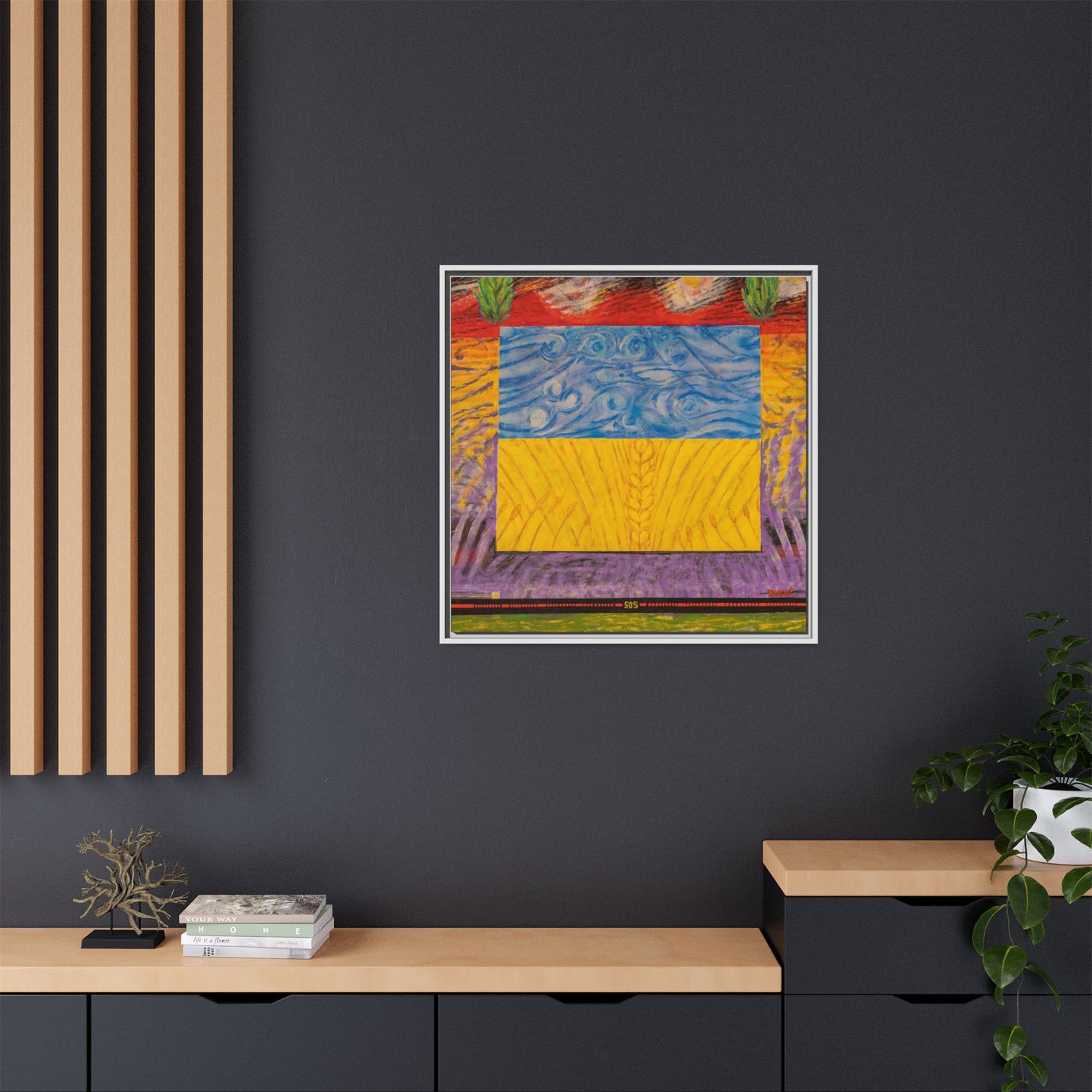 Blue and Yellow Art Print