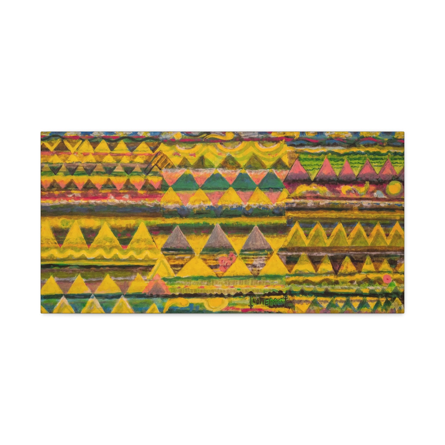 Colorful Horizontal Abstract Art Print