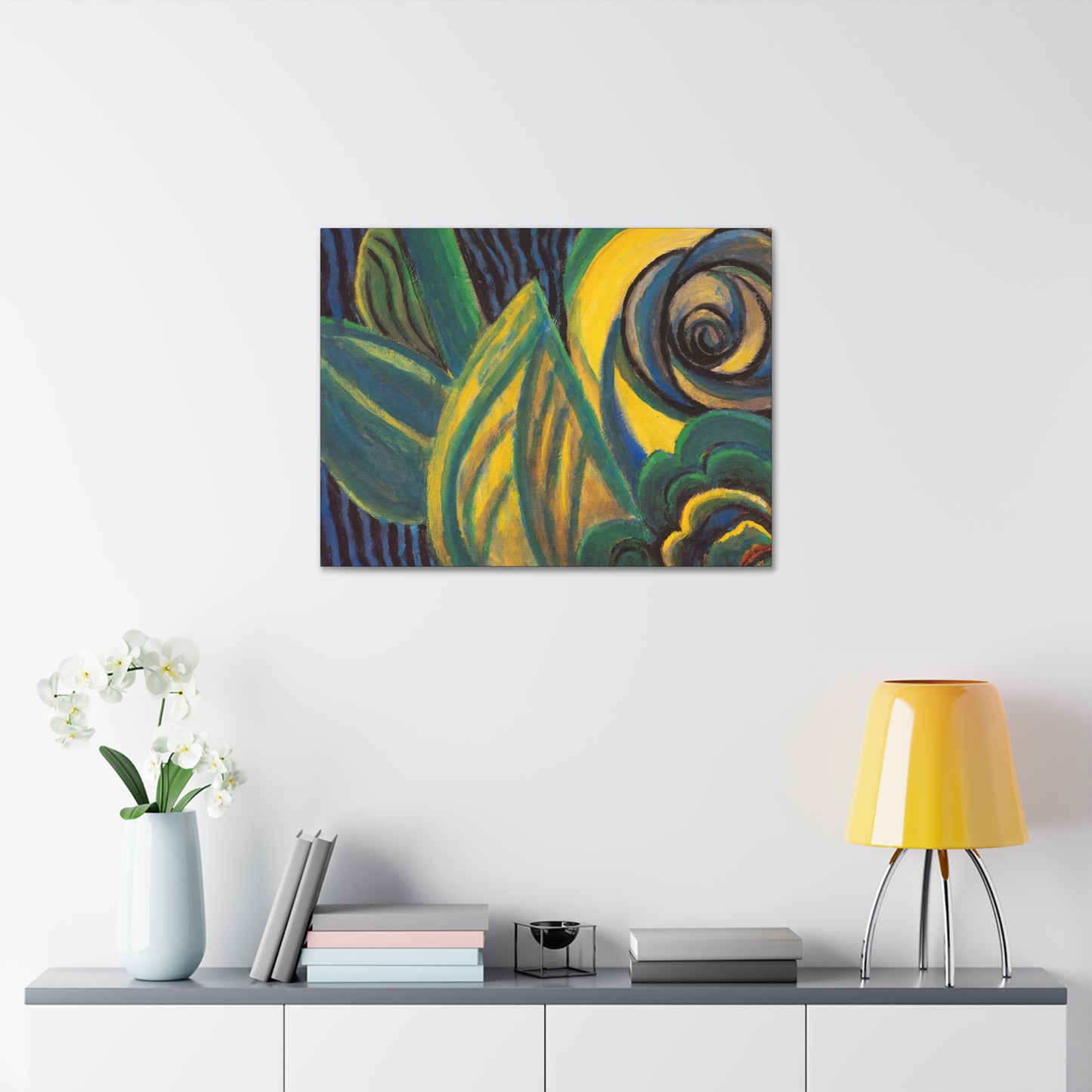 Green and Yellow Abstract