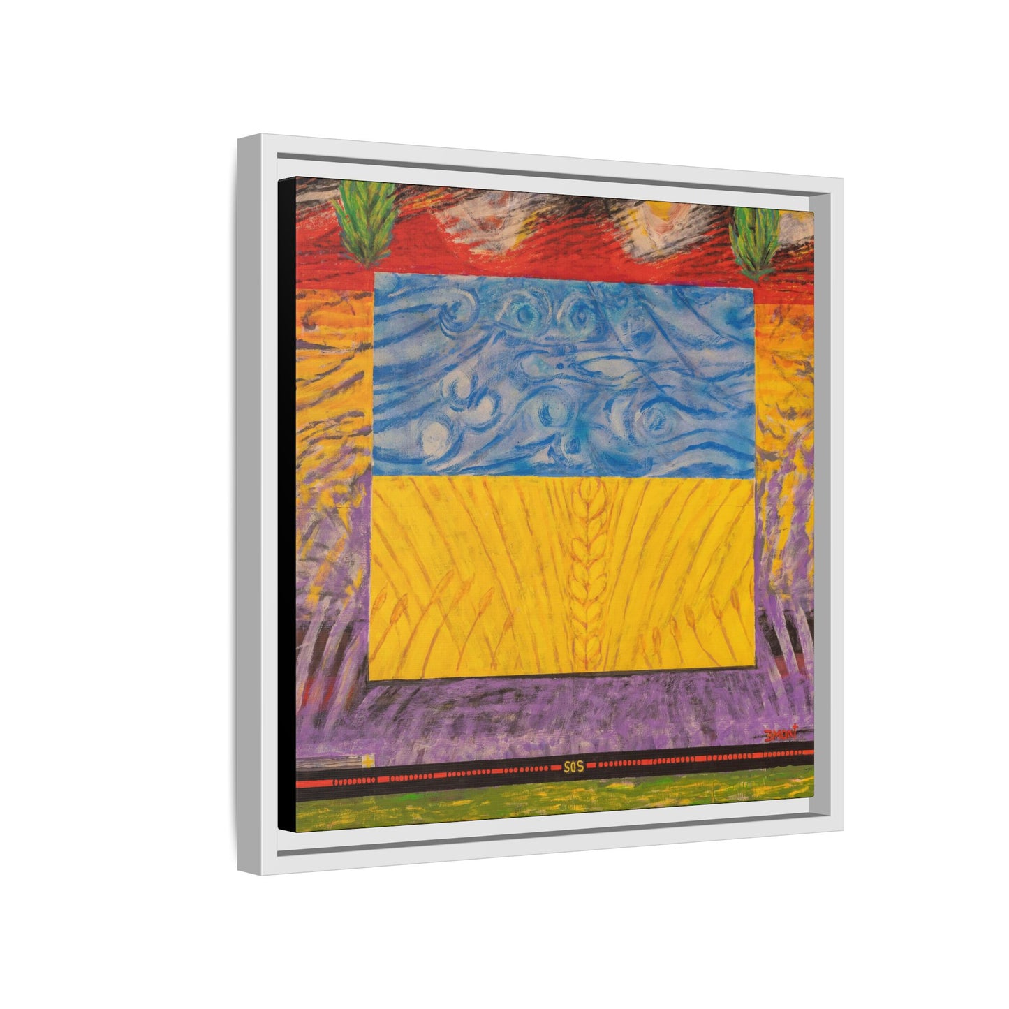 Blue and Yellow Art Print