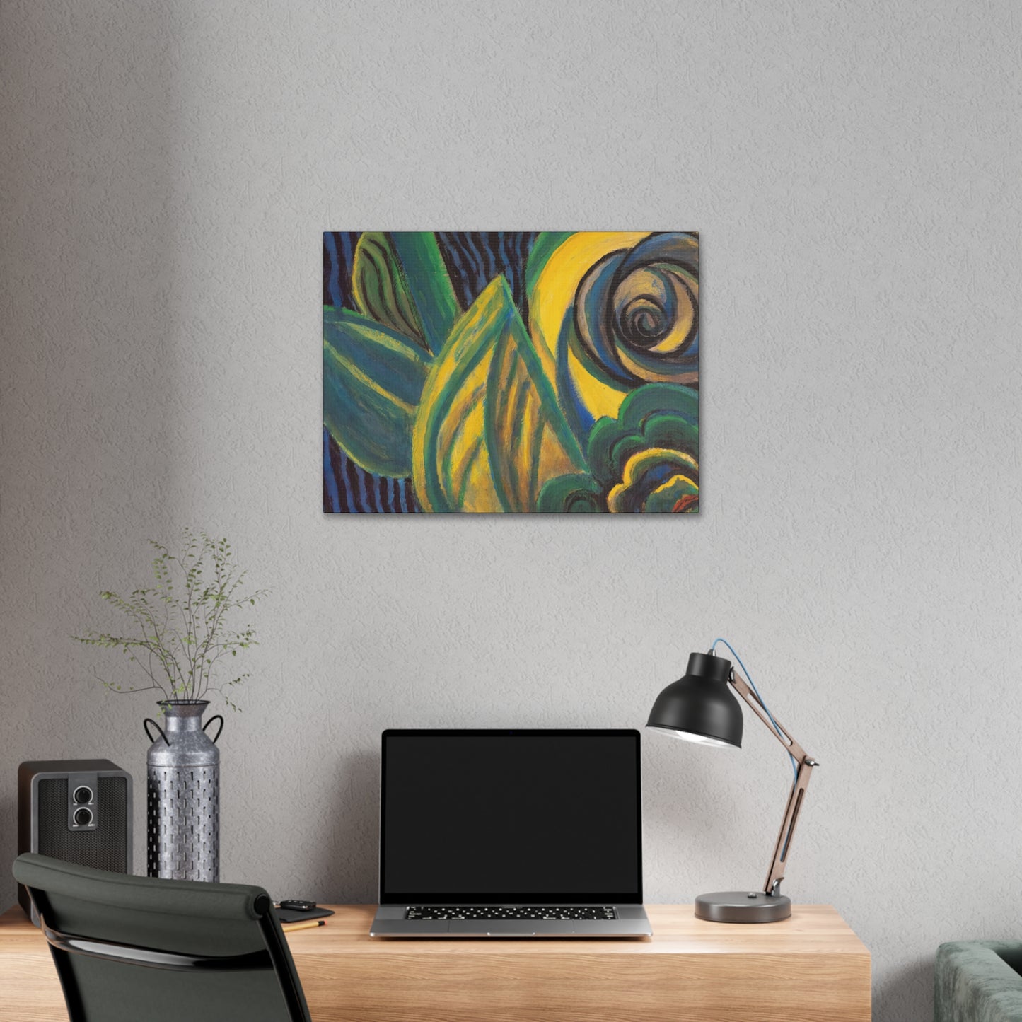 Green and Yellow Abstract