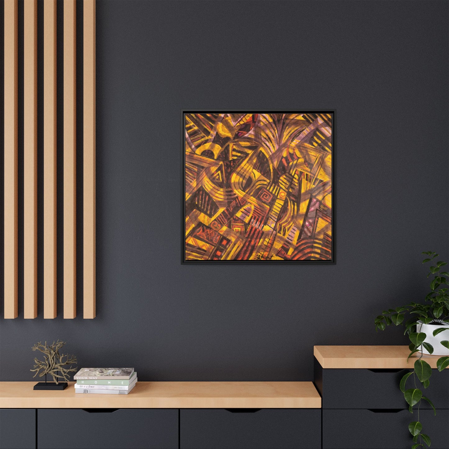 Bold Colorful Abstract Contemporary Art Print