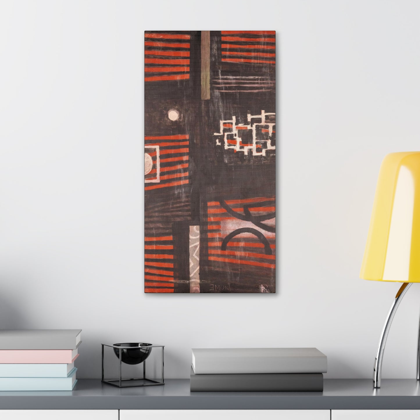 Red and Black Art Print