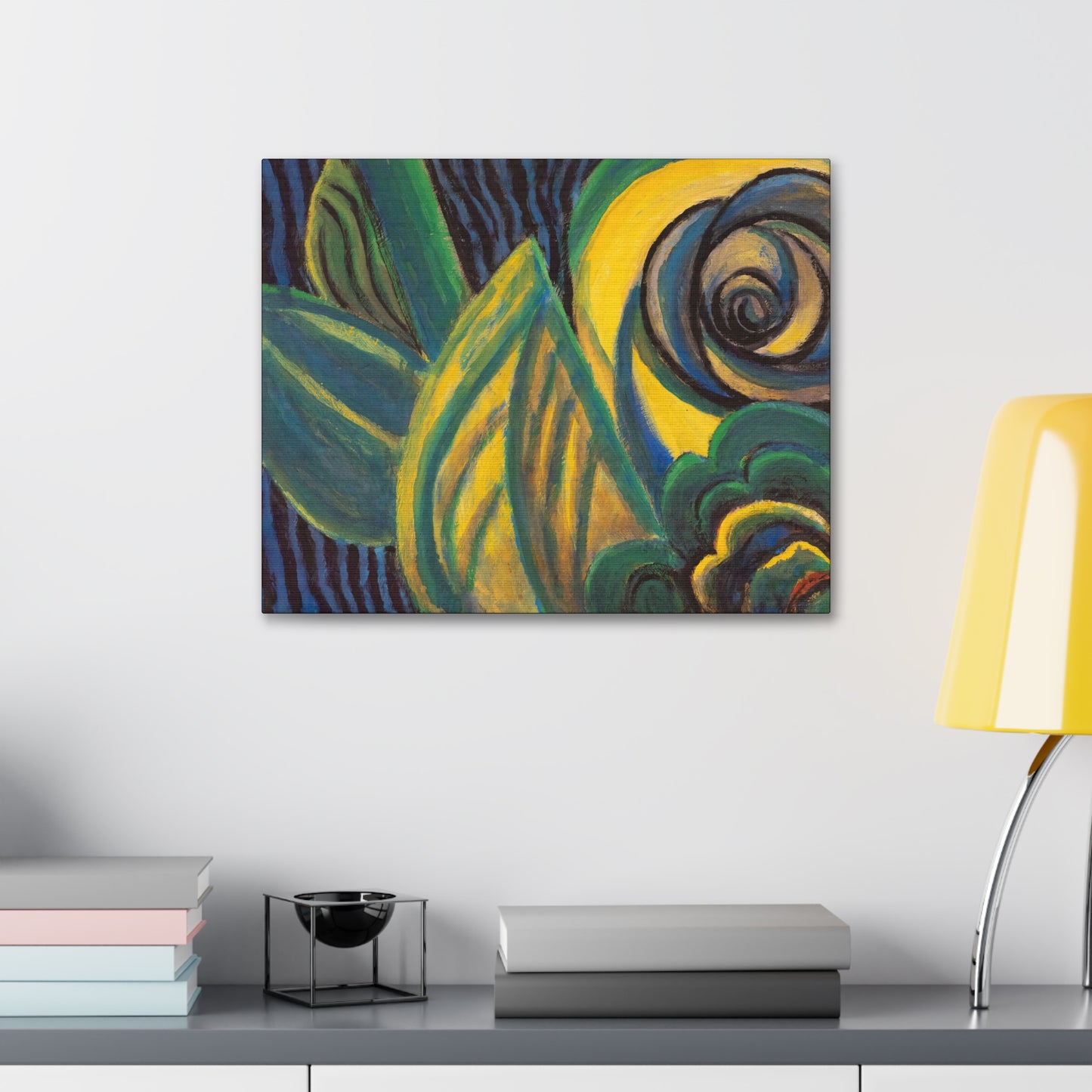 Green and Yellow Abstract