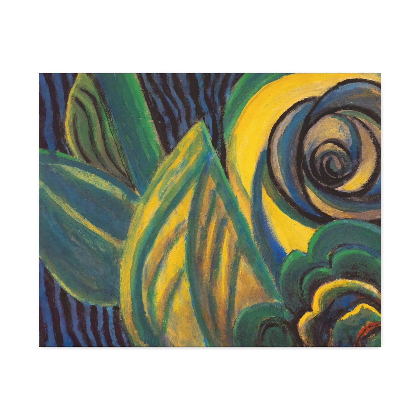 Green and Yellow Abstract