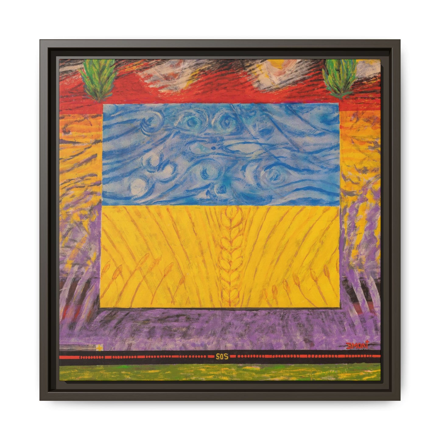 Blue and Yellow Art Print