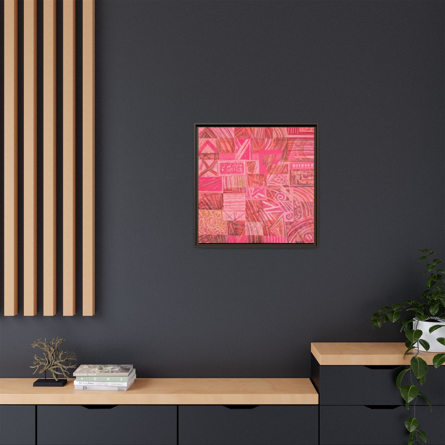 Large Abstract Print on Canvas