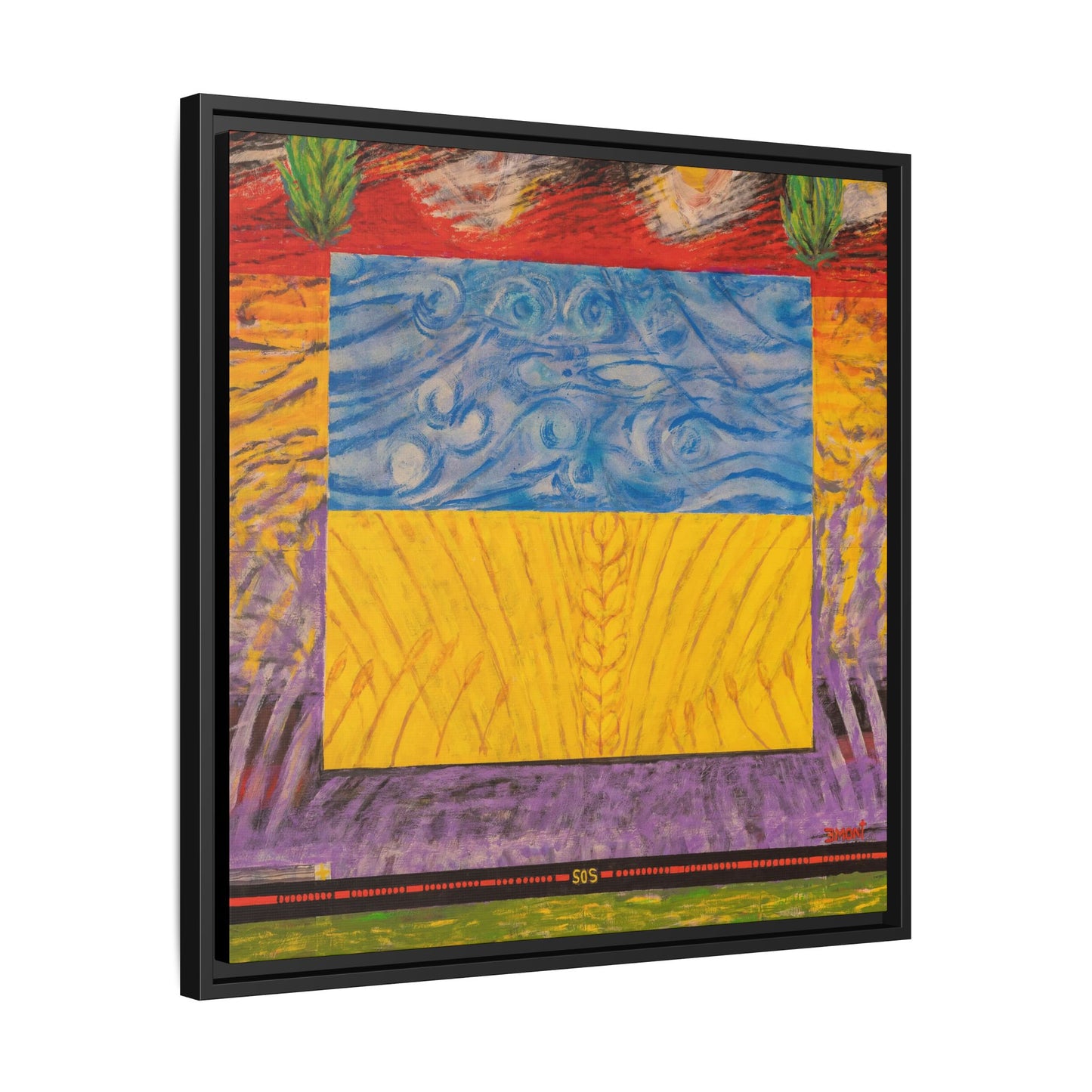 Blue and Yellow Art Print