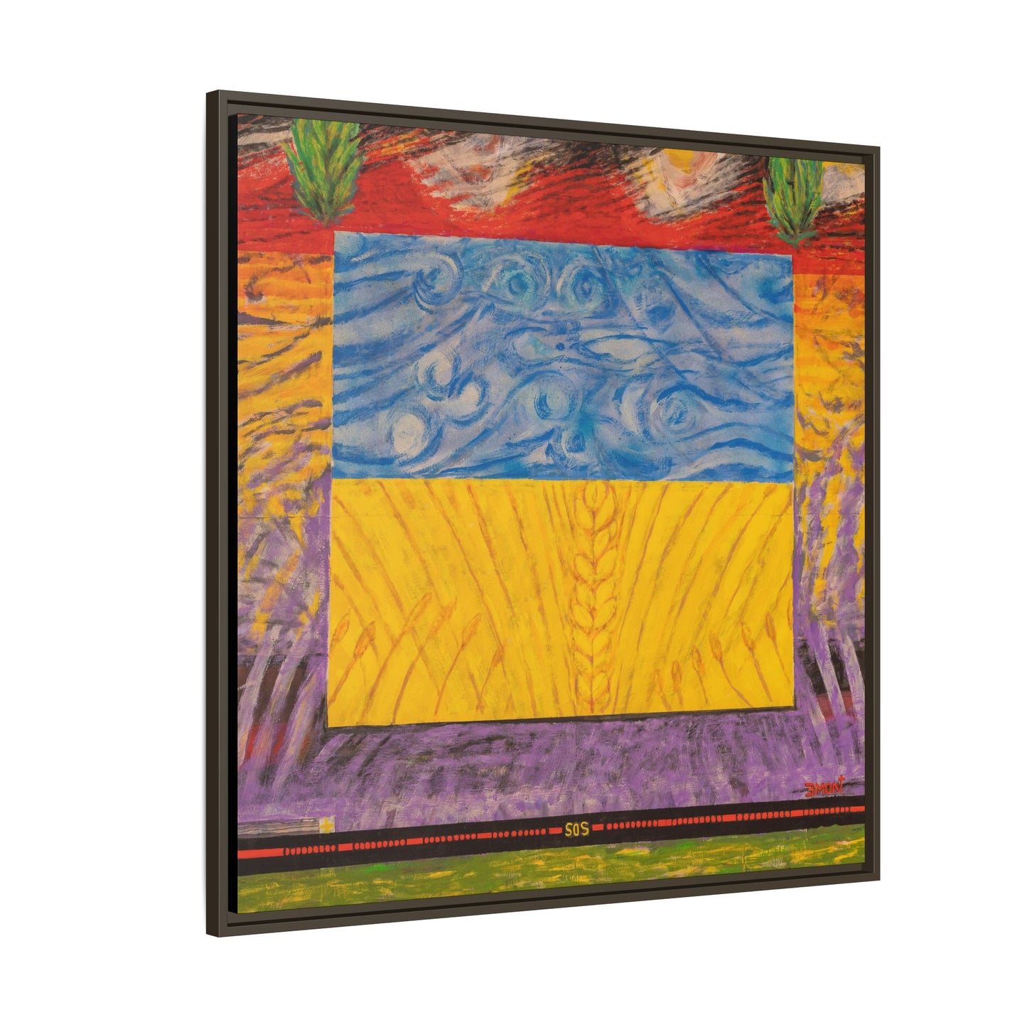 Blue and Yellow Art Print