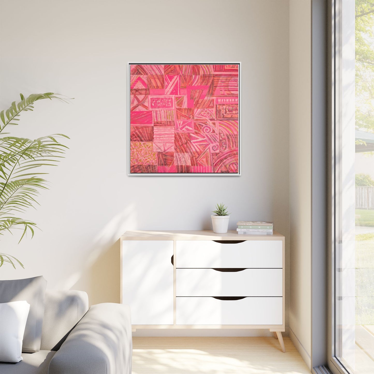 Large Abstract Print on Canvas