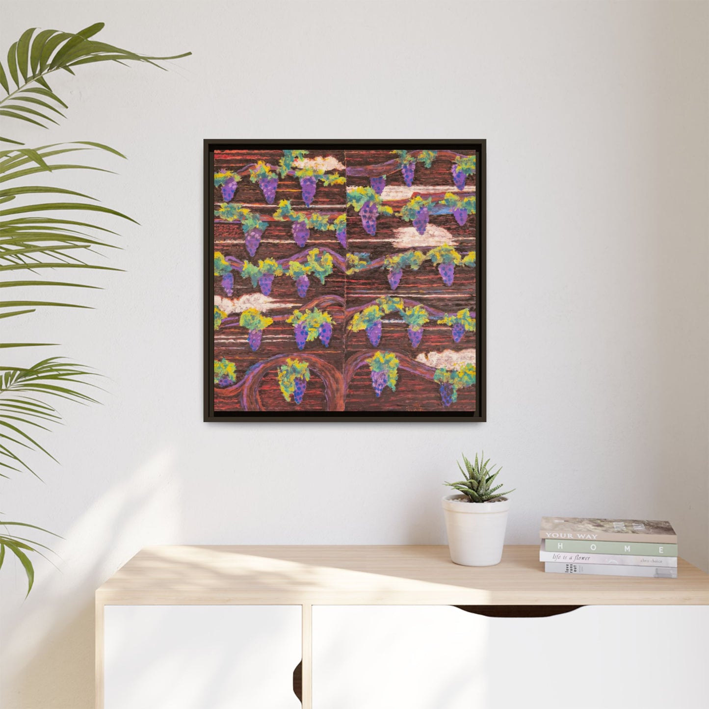 Wine Grapes Art Print