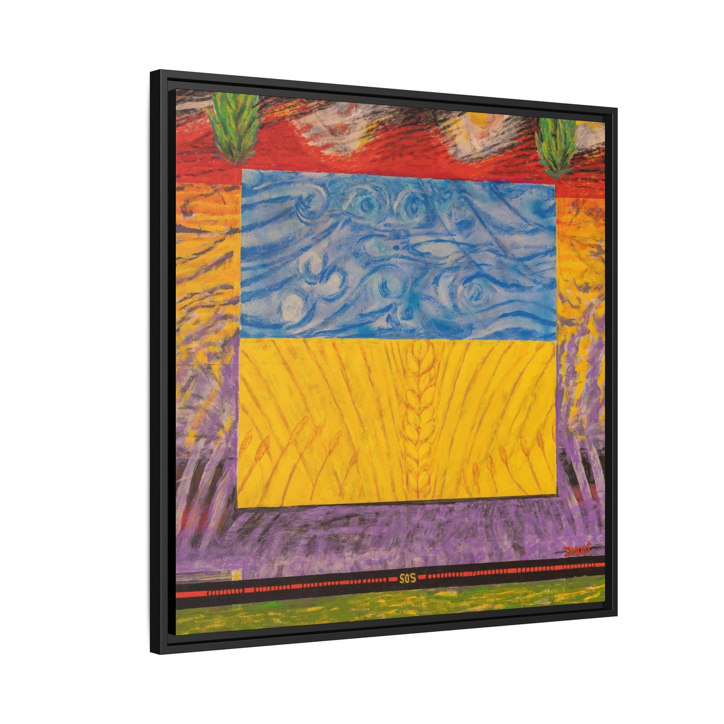 Blue and Yellow Art Print