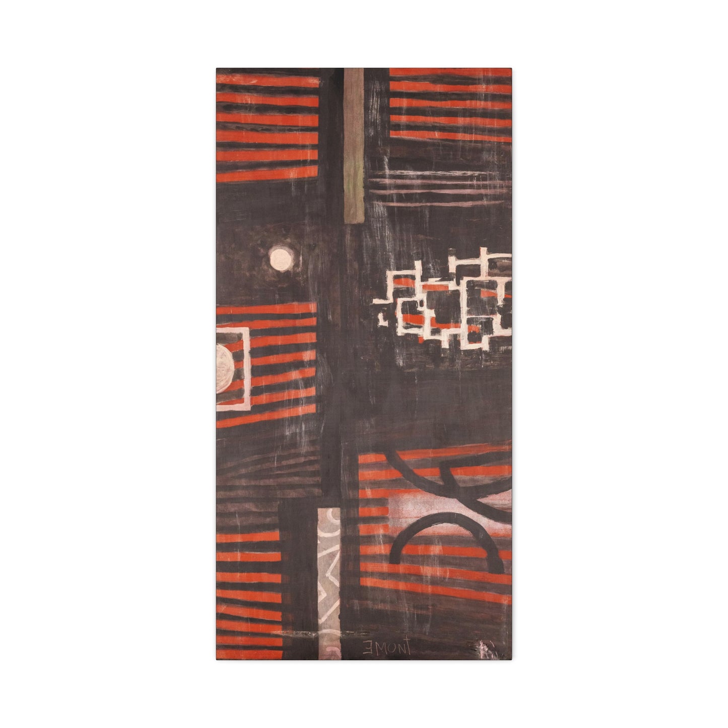 Red and Black Art Print