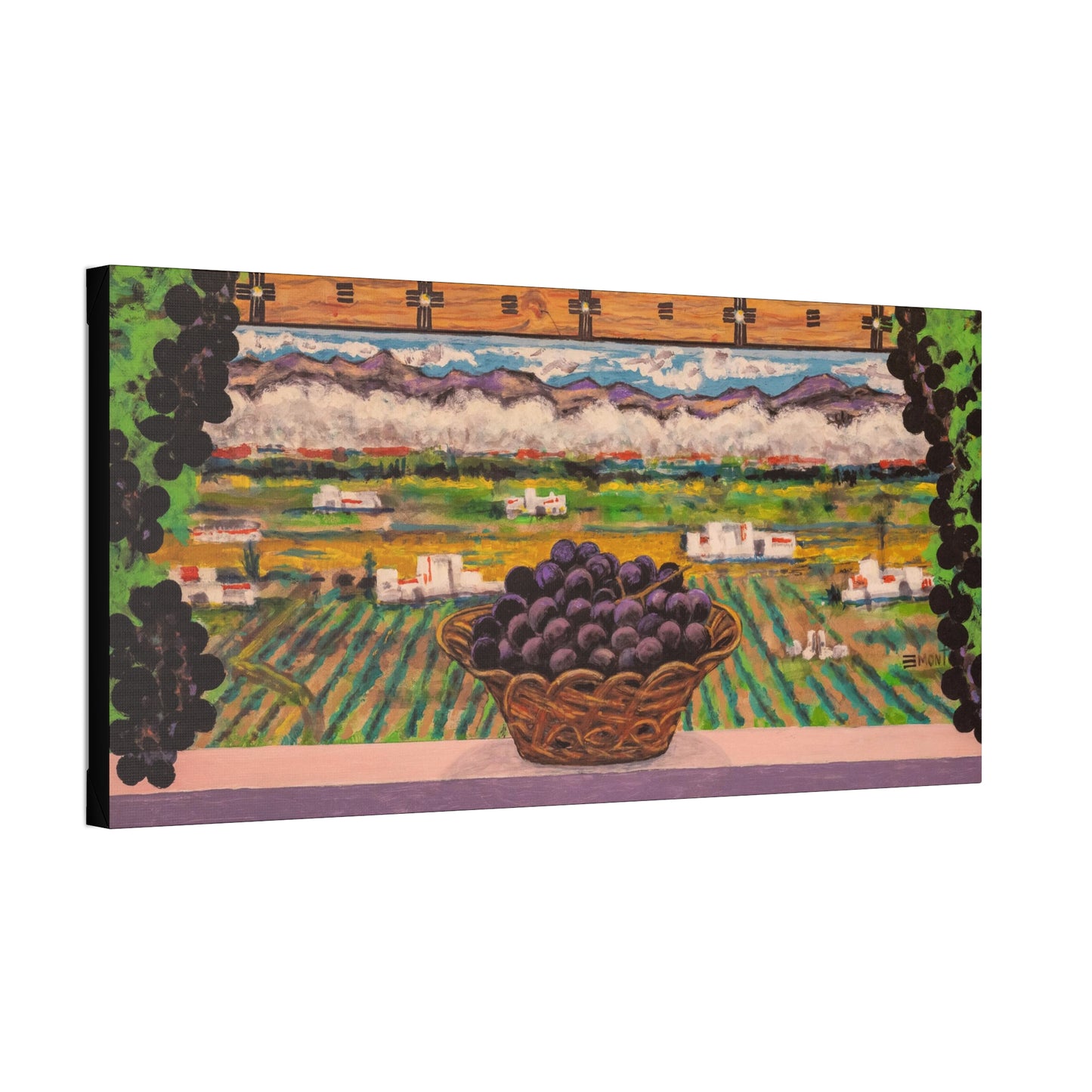 Grapes Landscape Art Print